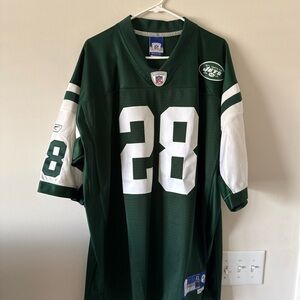 Reebok Green and White Men's Jersey